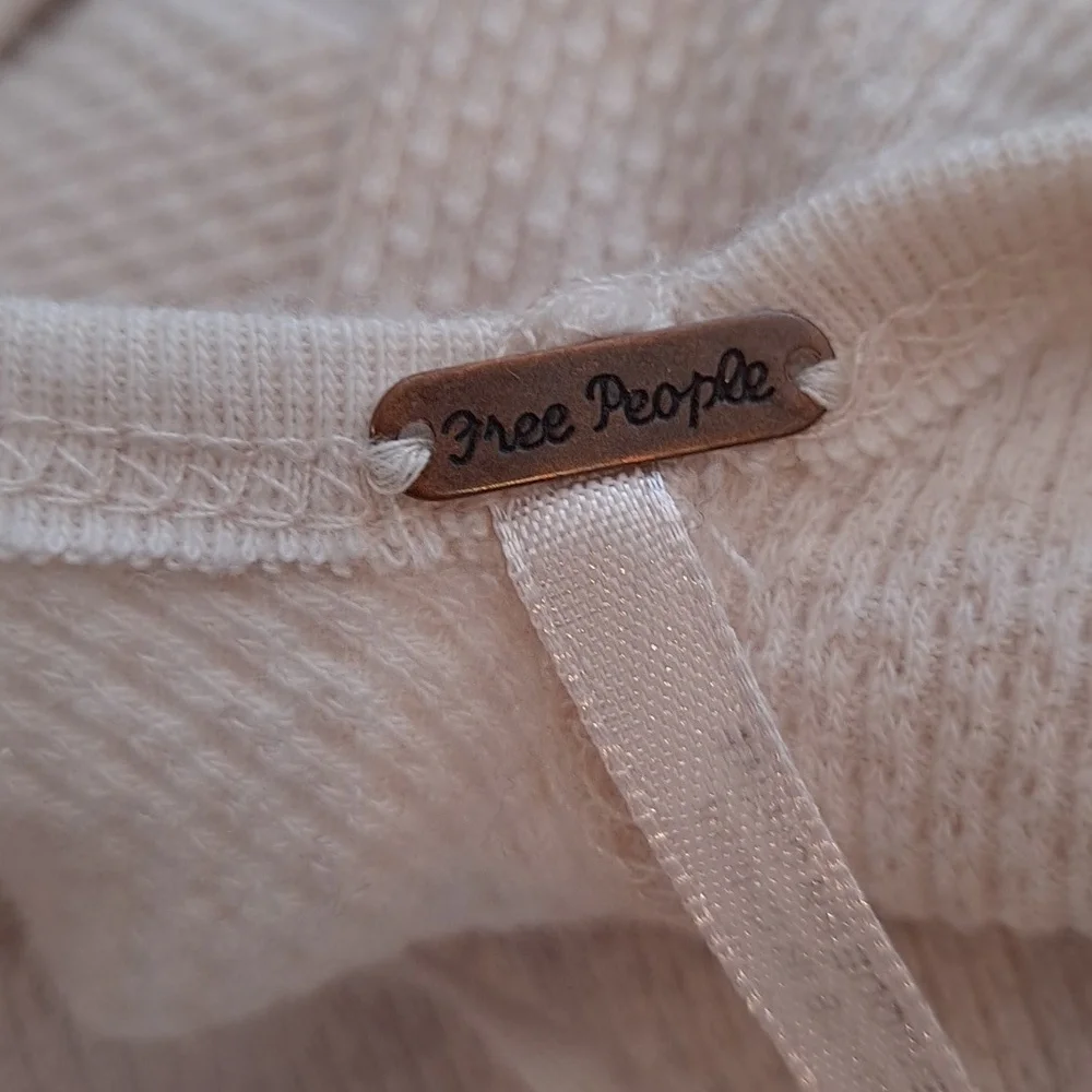 Free People We The Free Last Dance Thermal Top- Off White